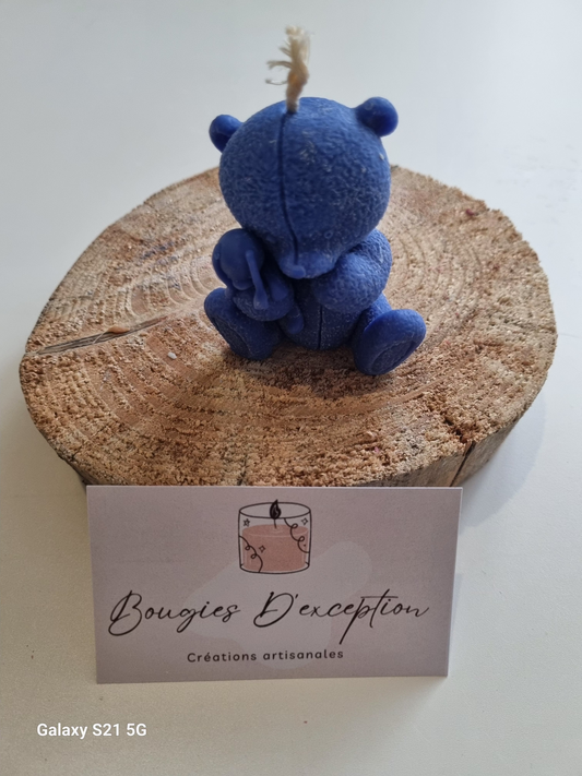 Bougie l'Ourson et son Doudou